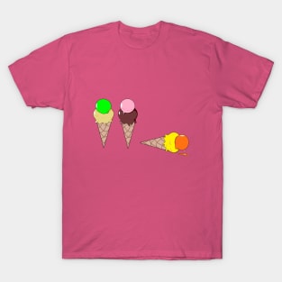 Three Ice Cream Cones T-Shirt